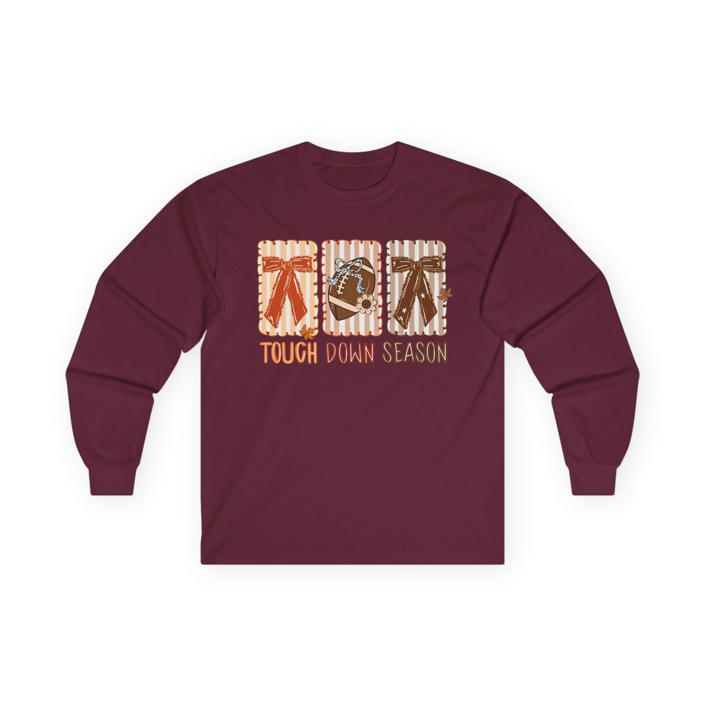 Touch Down Season Football Long Sleeve Tee