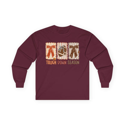 Touch Down Season Football Long Sleeve Tee