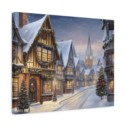 Christmas Village Canvas Art