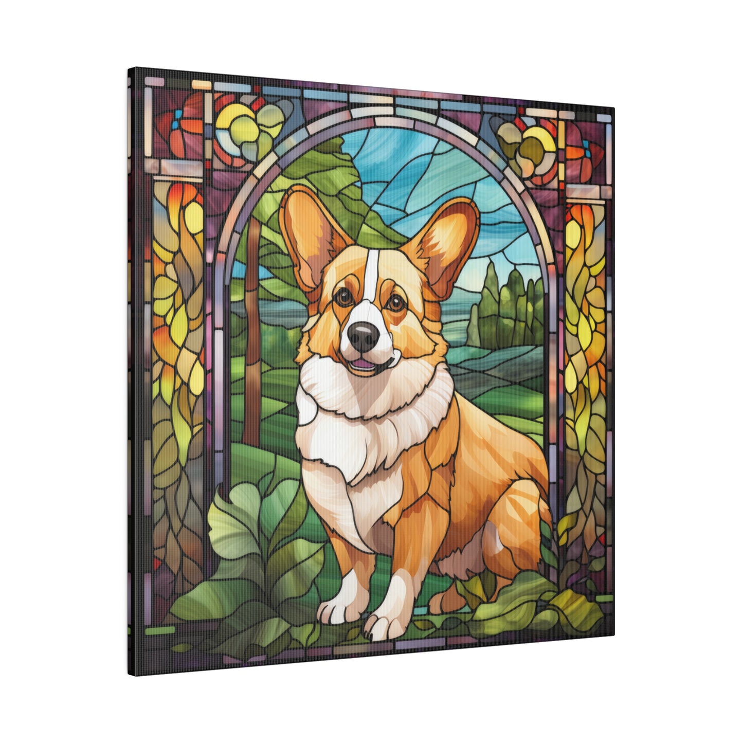 Corgi Wall Art Matte Canvas