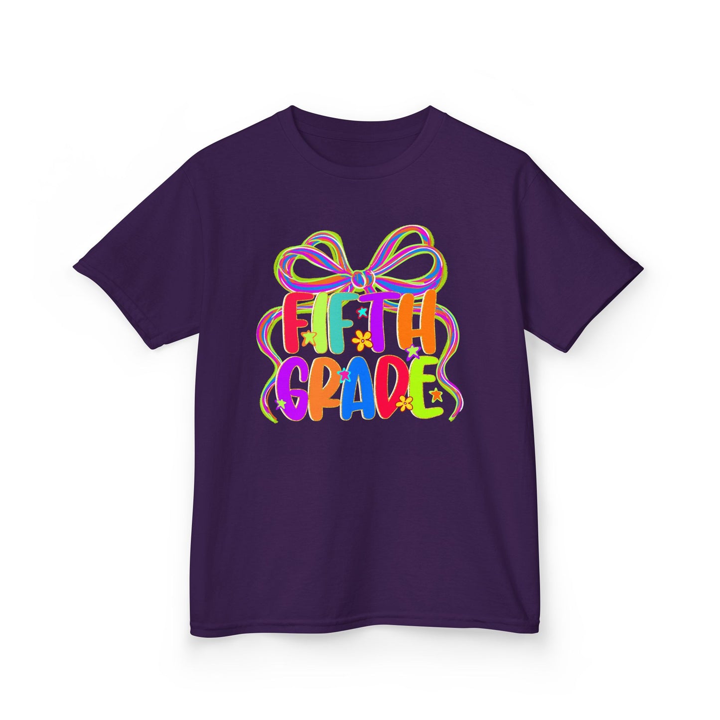 Neon Fifth Grade Back to School Kids Tee