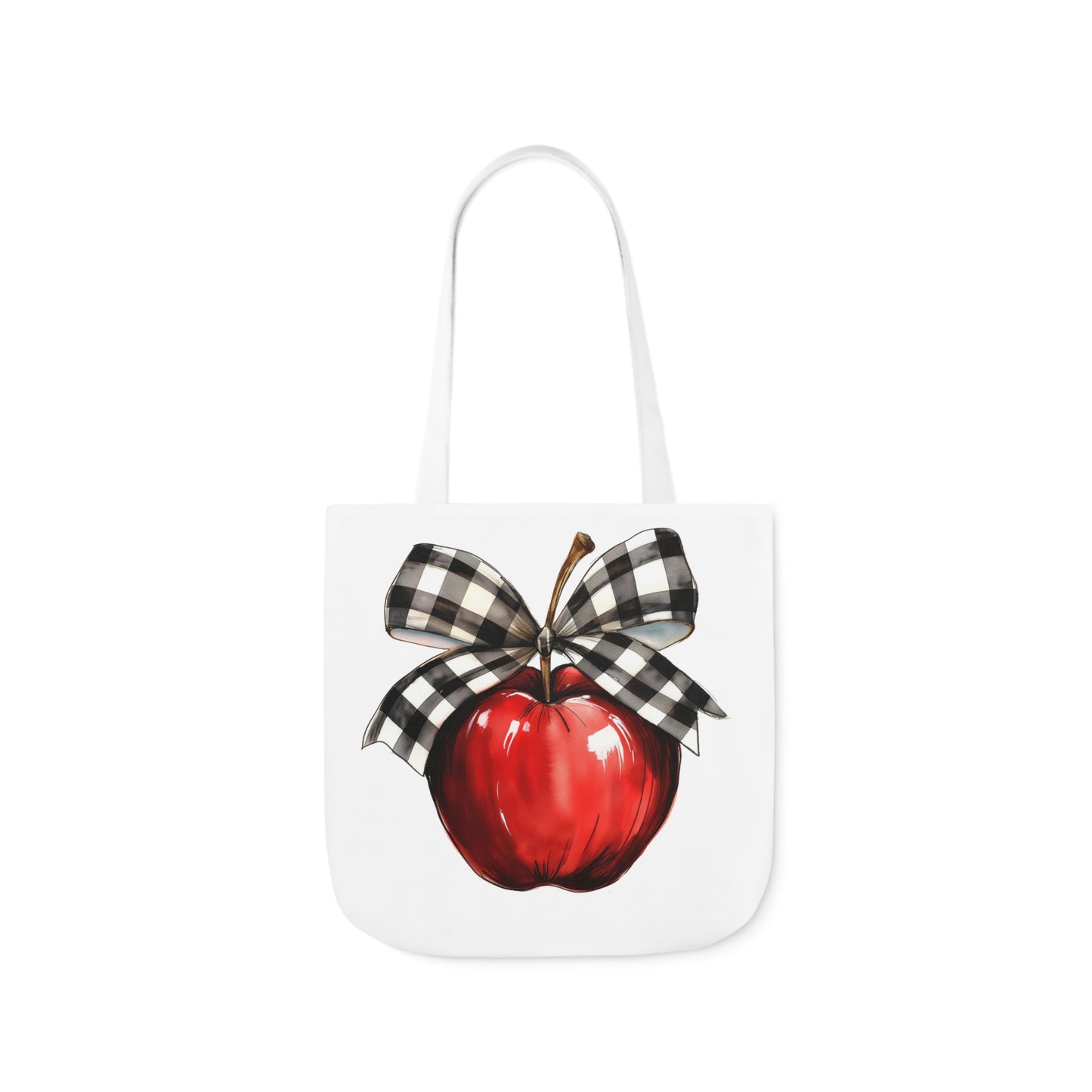 Teacher Apple Canvas Tote Bag