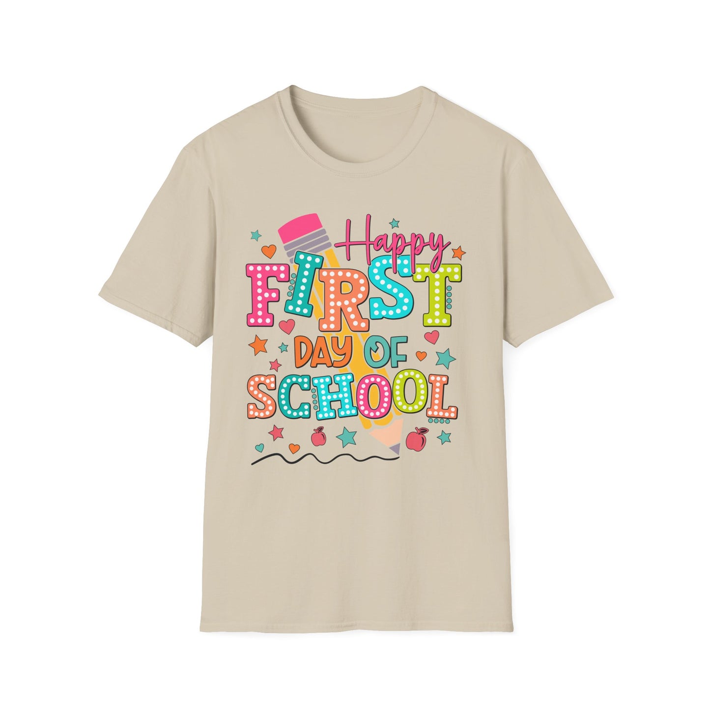 Happy First Day of School Unisex Softstyle T-Shirt