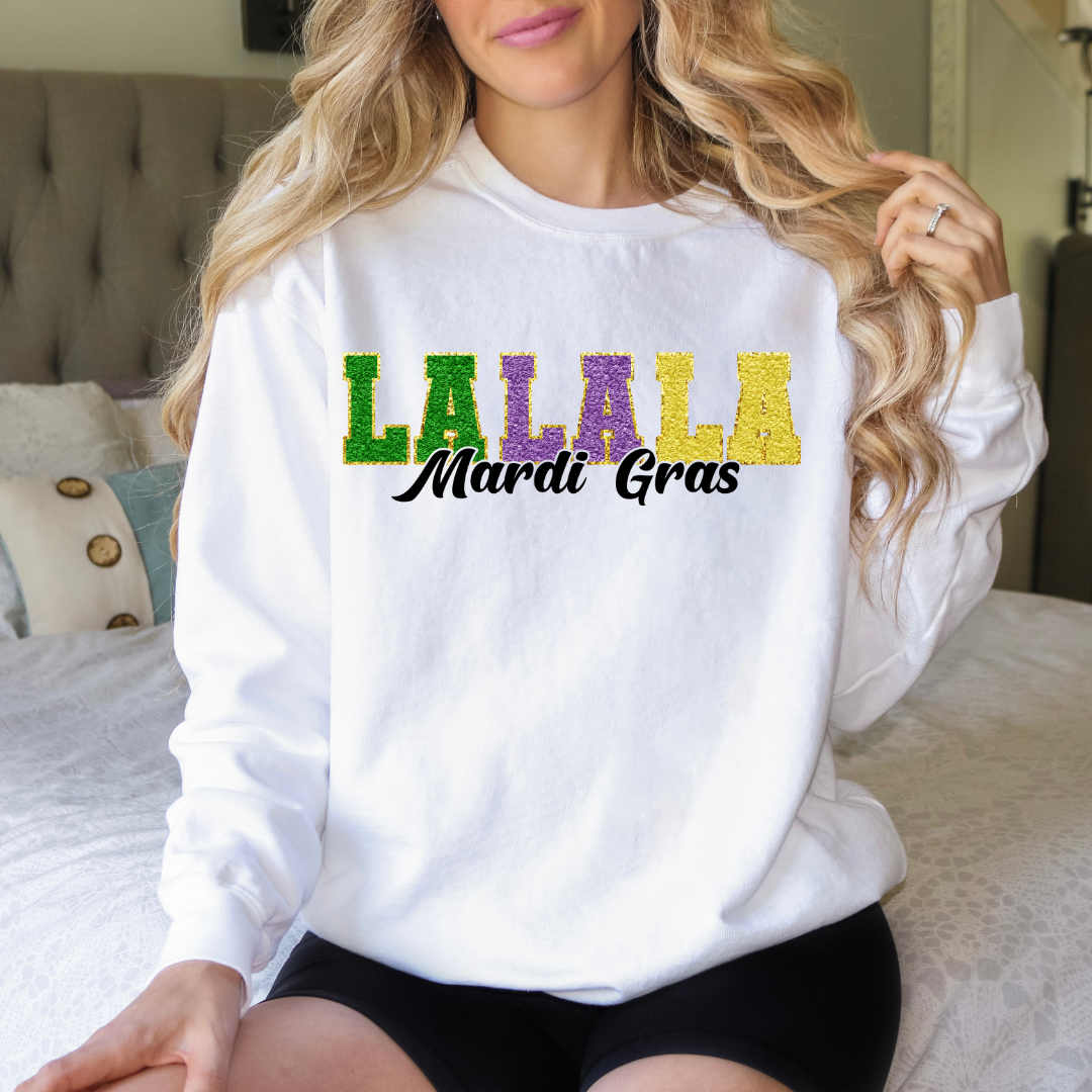 LA LA LA Mardi Gras Sweatshirt