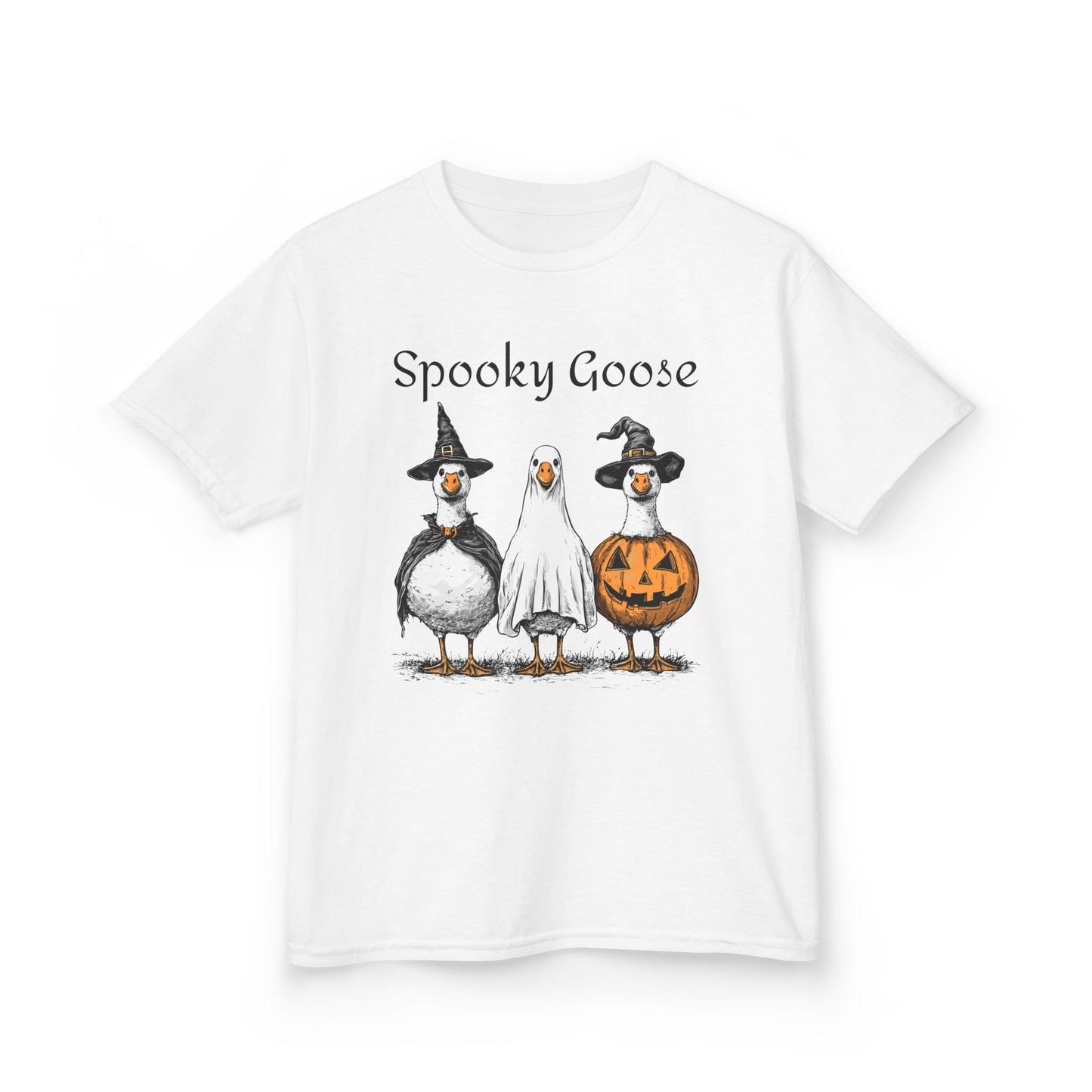 Spooky Goose Kids Halloween T-Shirt