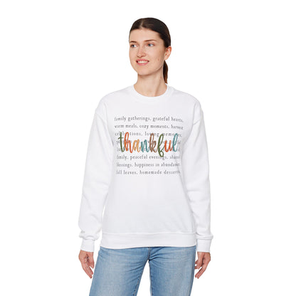 Thankful Thanksgiving Unisex Heavy Blend™ Crewneck Sweatshirt