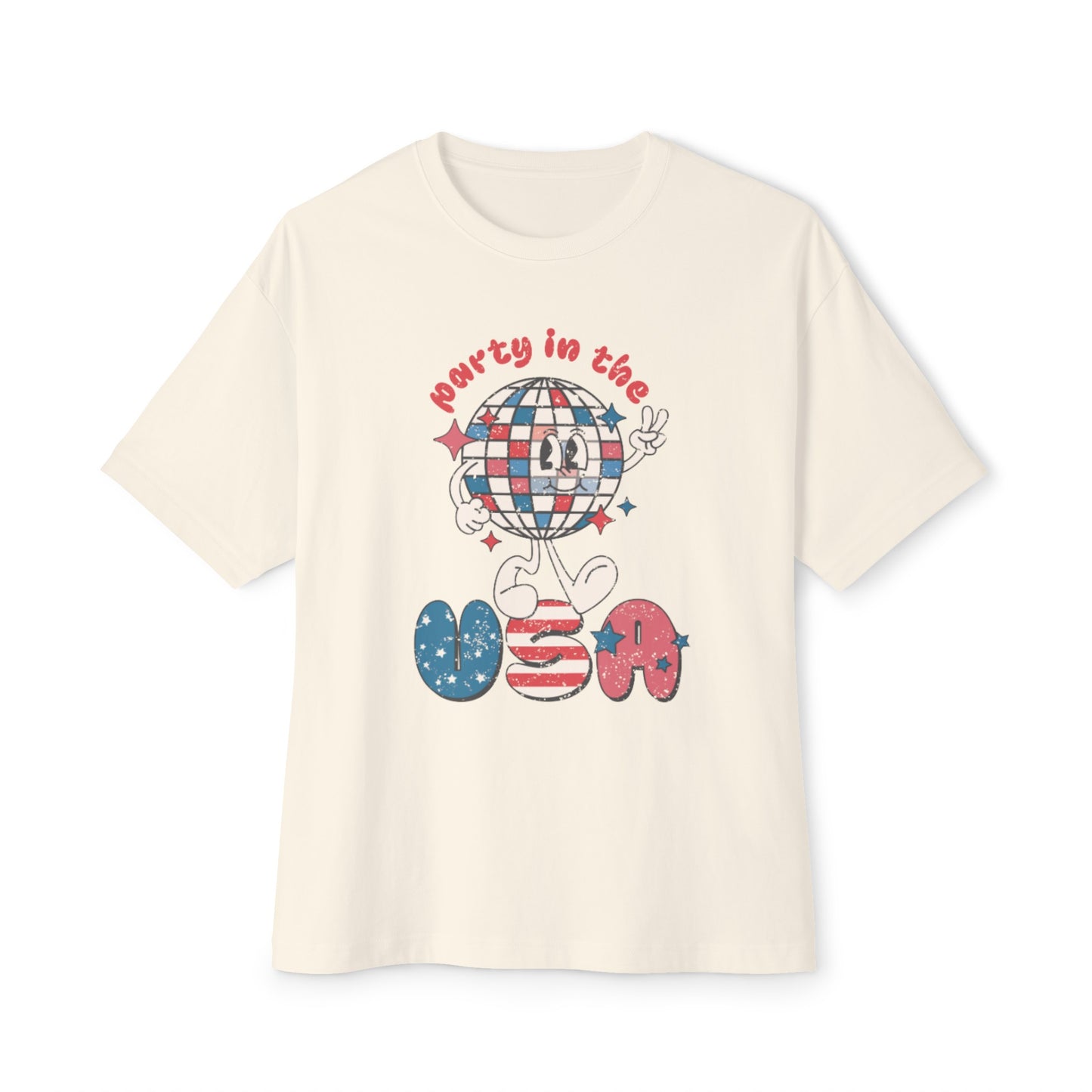 Retro Party in the USA Unisex Oversized Boxy Tee