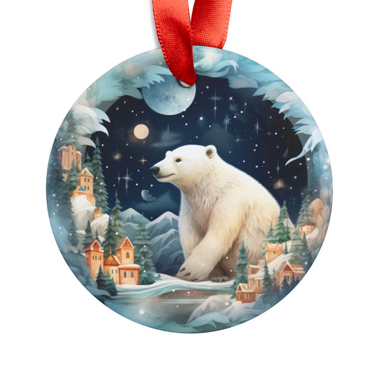 Polar Bear Acrylic Ornament