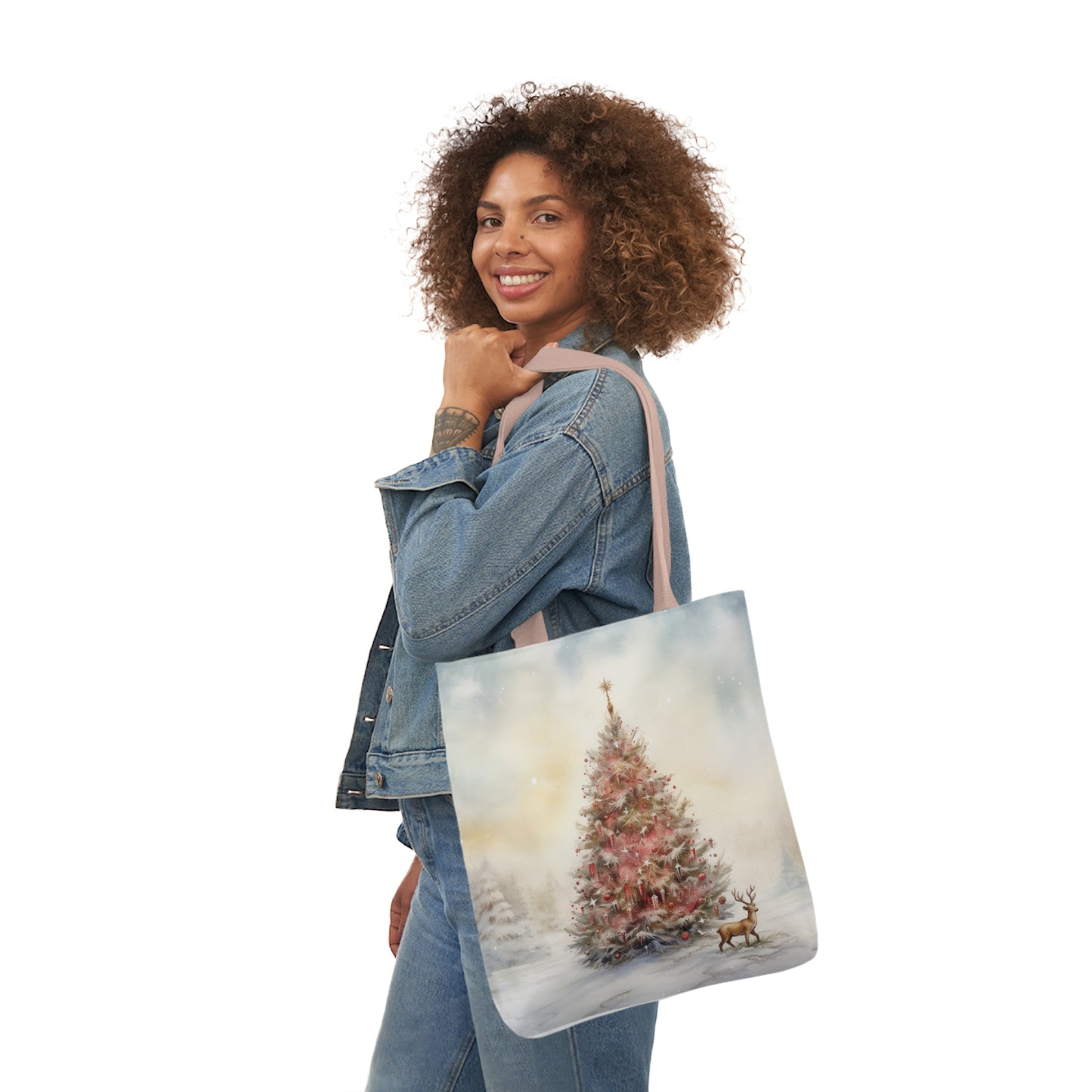 Christmas Tree Canvas Tote