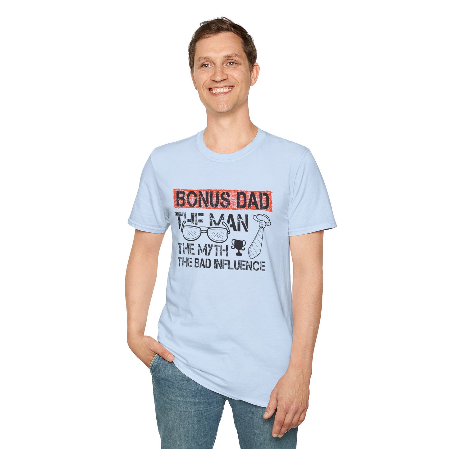 Funny Bonus Dad Soft T-Shirt