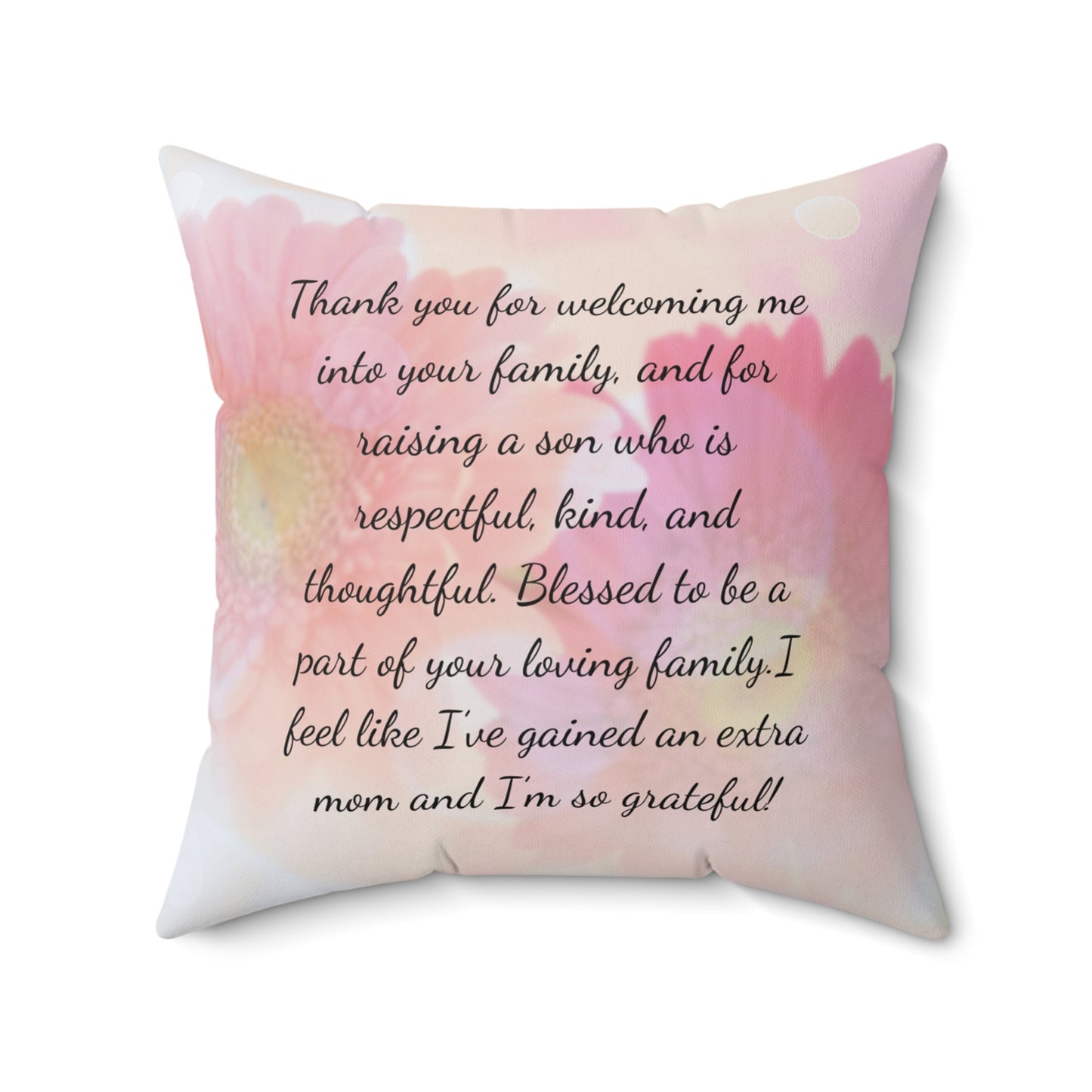 Boyfriend's Mom's Mother's Day Pillow