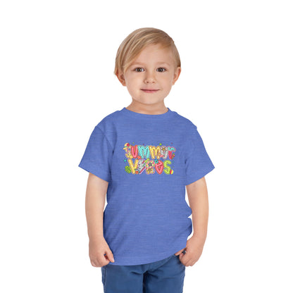 Summer Vibes Colorful Toddler Tee