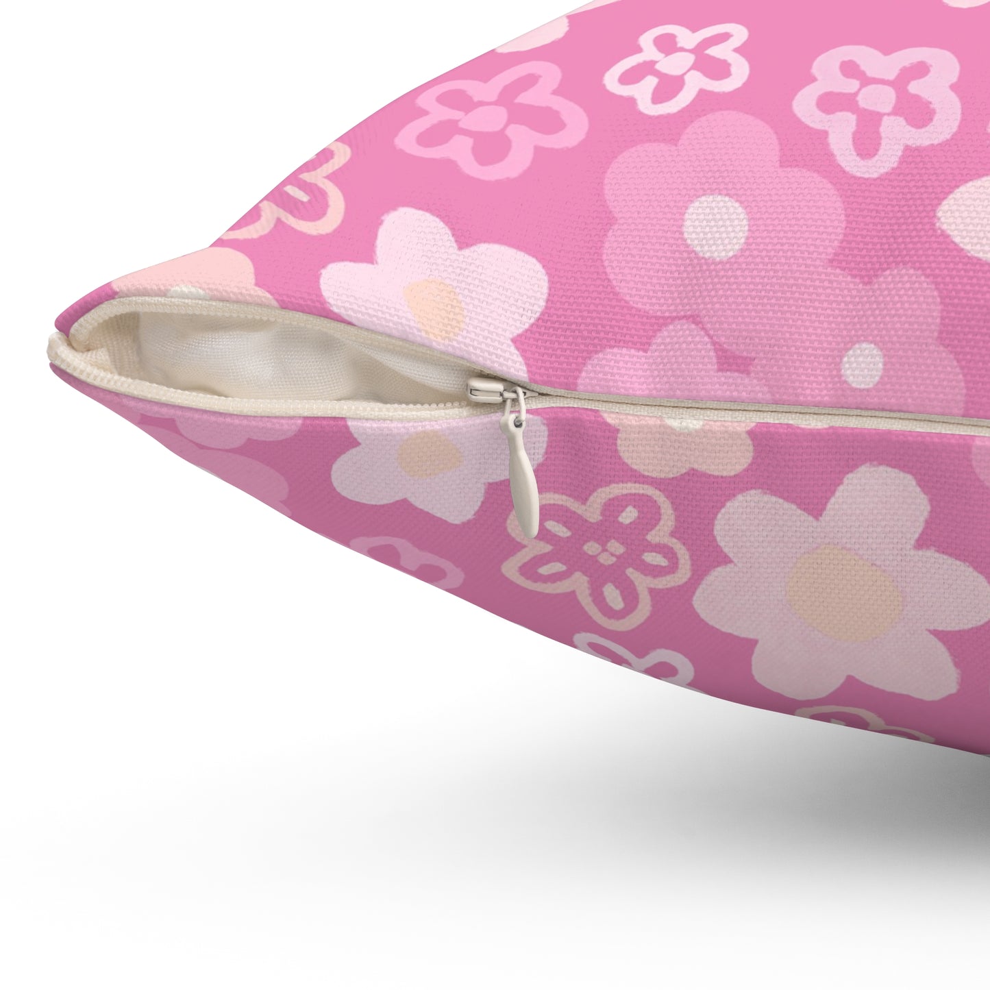 Coquette Pink Floral Pillow