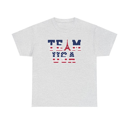 Team USA 2024 Paris Olympics Unisex Heavy Cotton T-Shirt