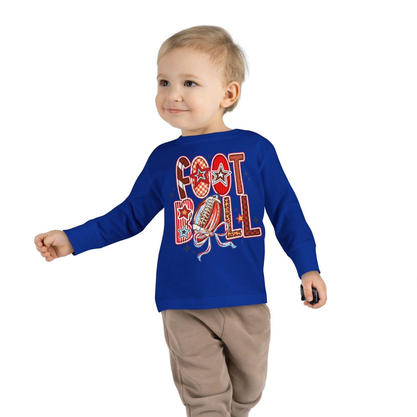 Toddler Football Long Sleeve Tee