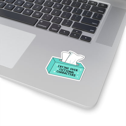 Crying Over Fictional Characters Book Lover Stickers