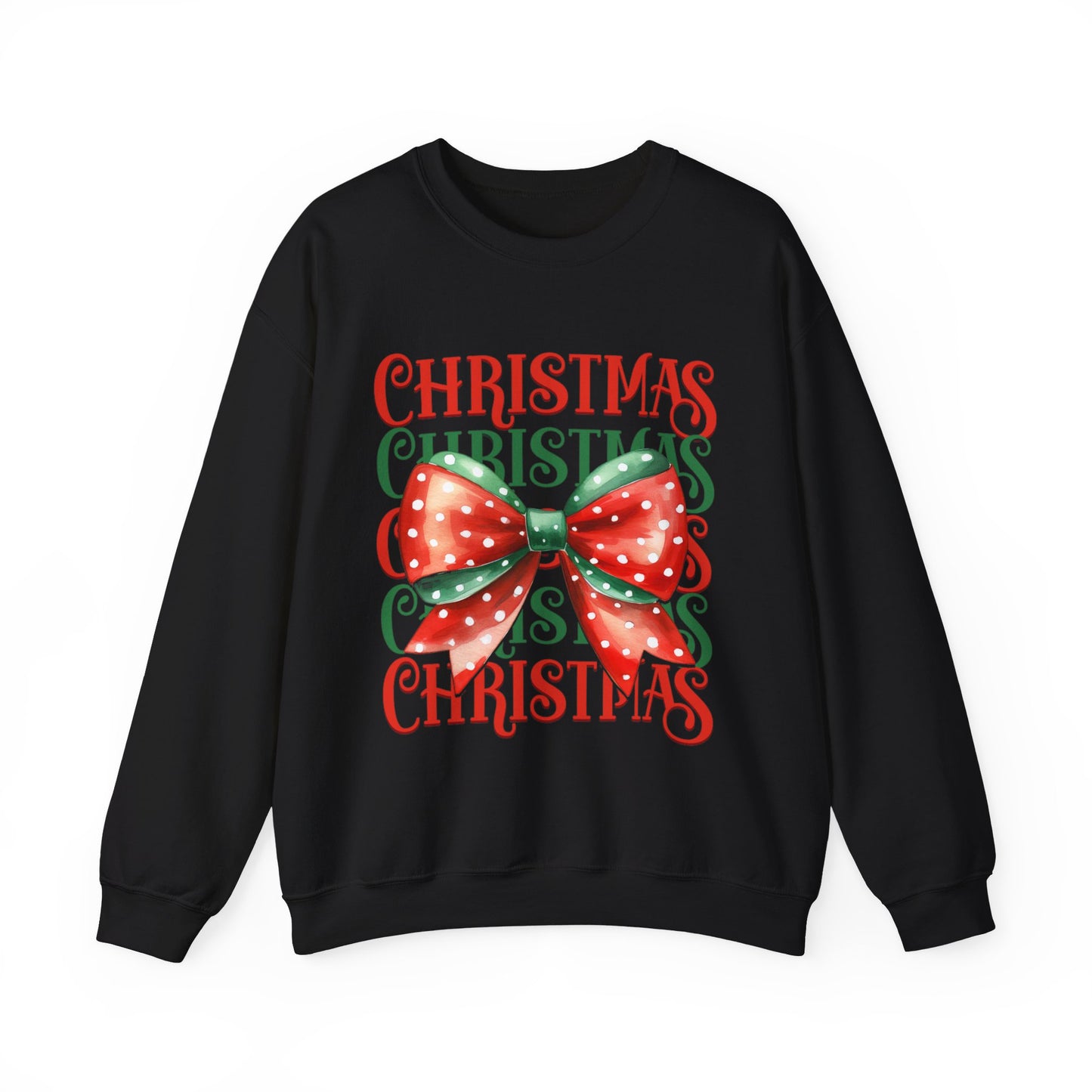 Christmas Coquette Bow Sweatshirt