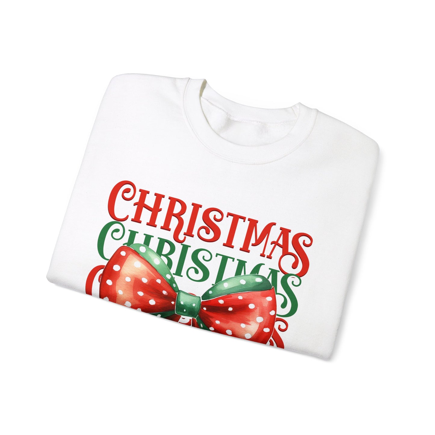 Christmas Coquette Bow Sweatshirt