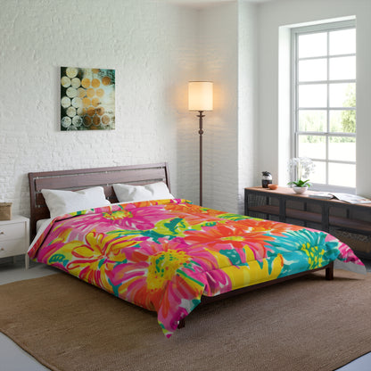 Hot Pink Floral Comforter