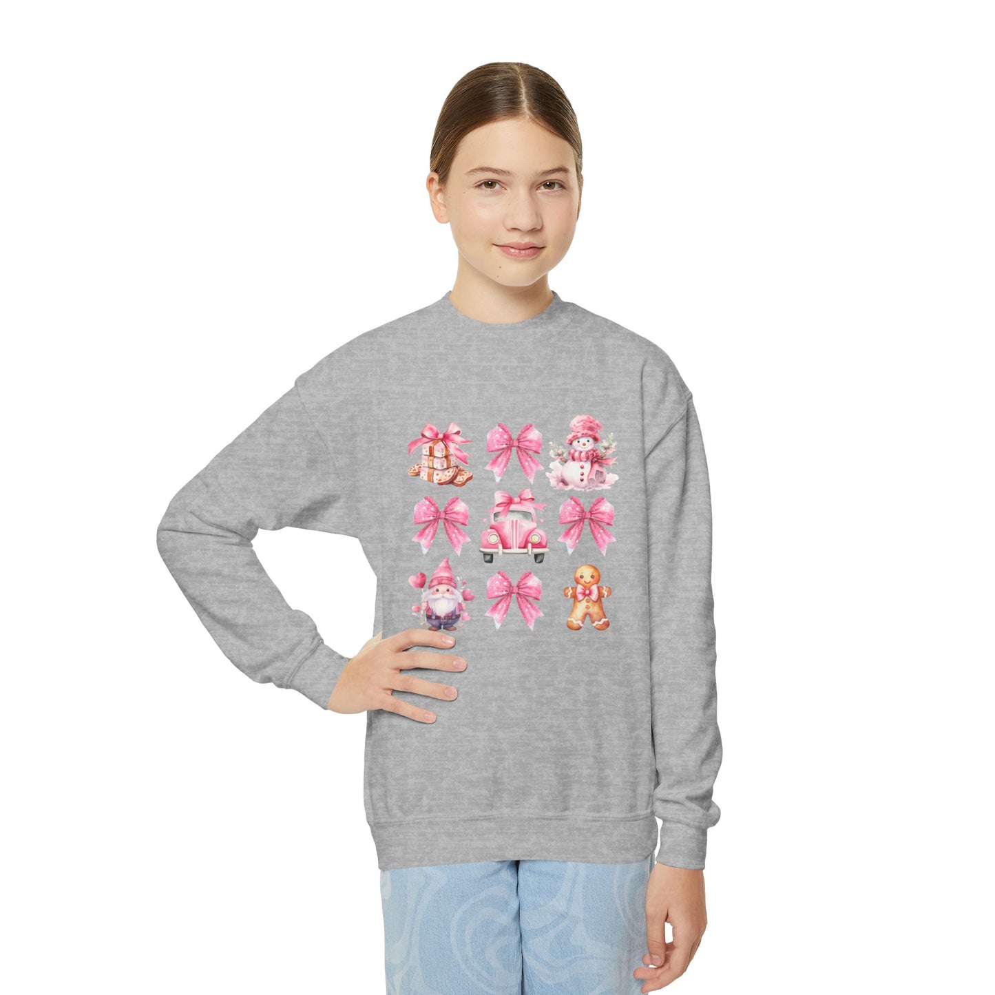 Coquette Holiday Youth Crewneck Sweatshirt