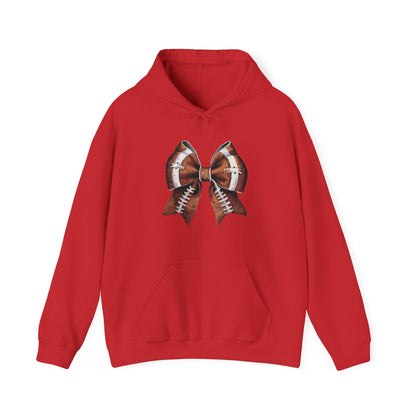 Coquette Football Bow Hoodie