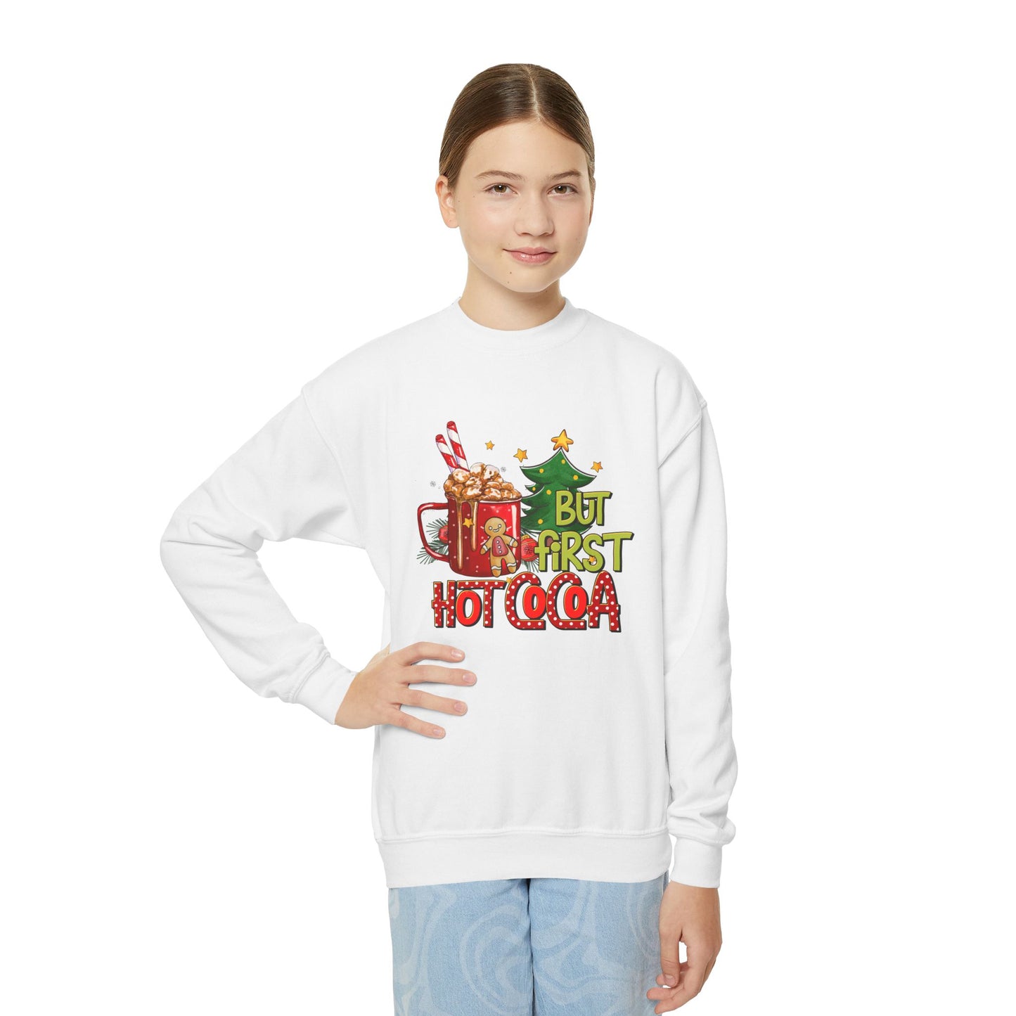 But First Hot Cocoa Youth Sweatshirt