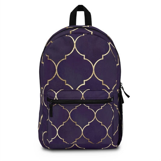 Purple and Gold Backpack