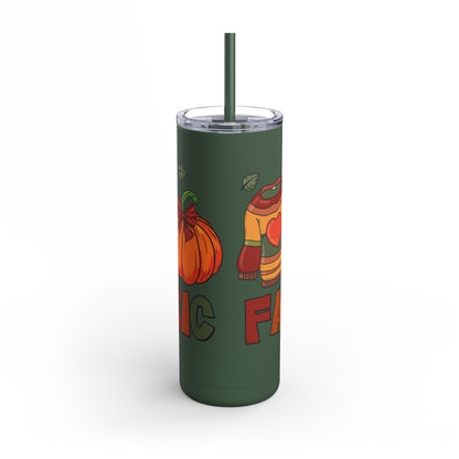 Fall Basics Skinny Matte Tumbler, 20oz