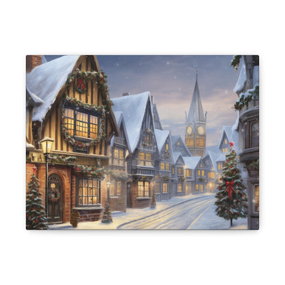 Christmas Village Canvas Art