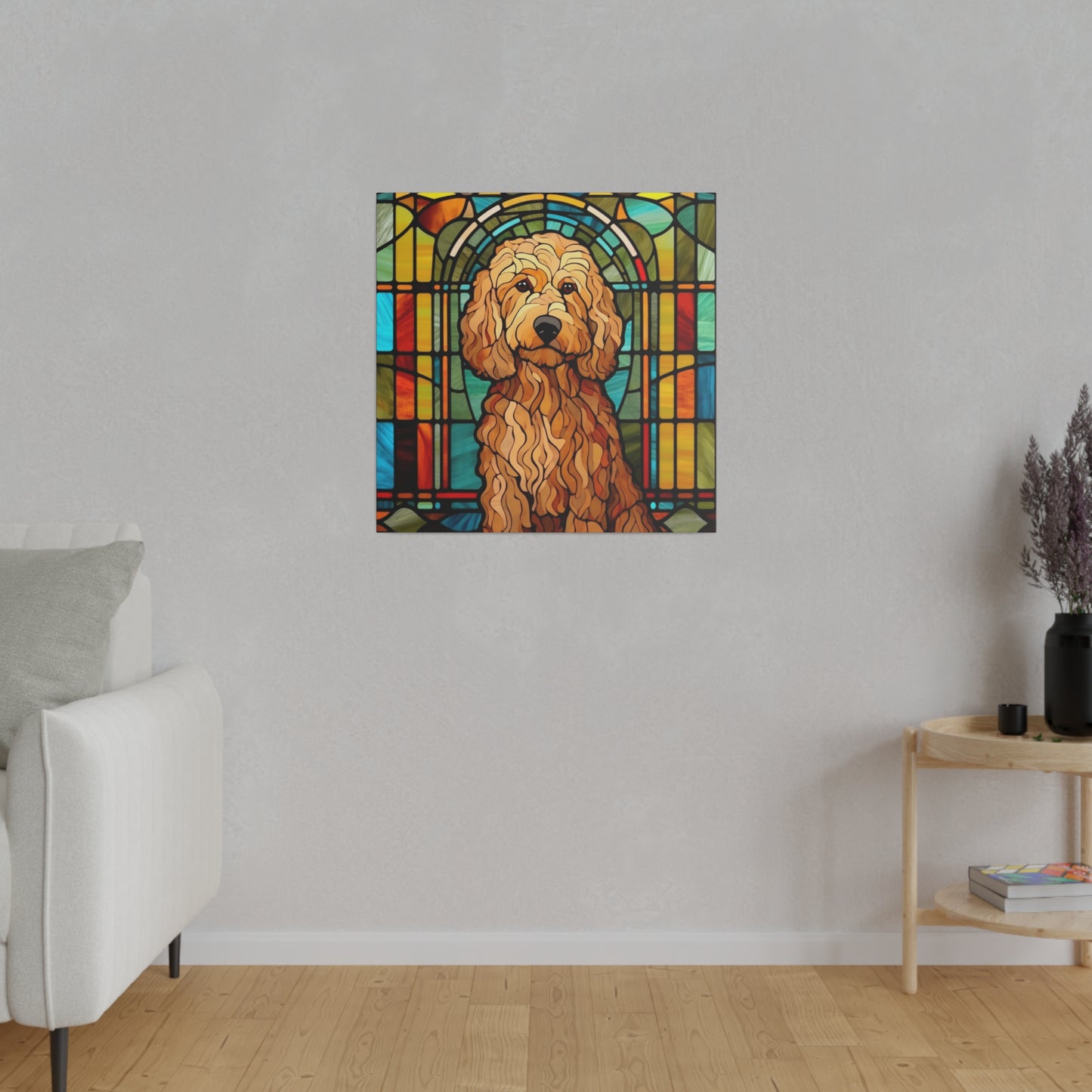 Goldendoodle Wall Art Matte Canvas