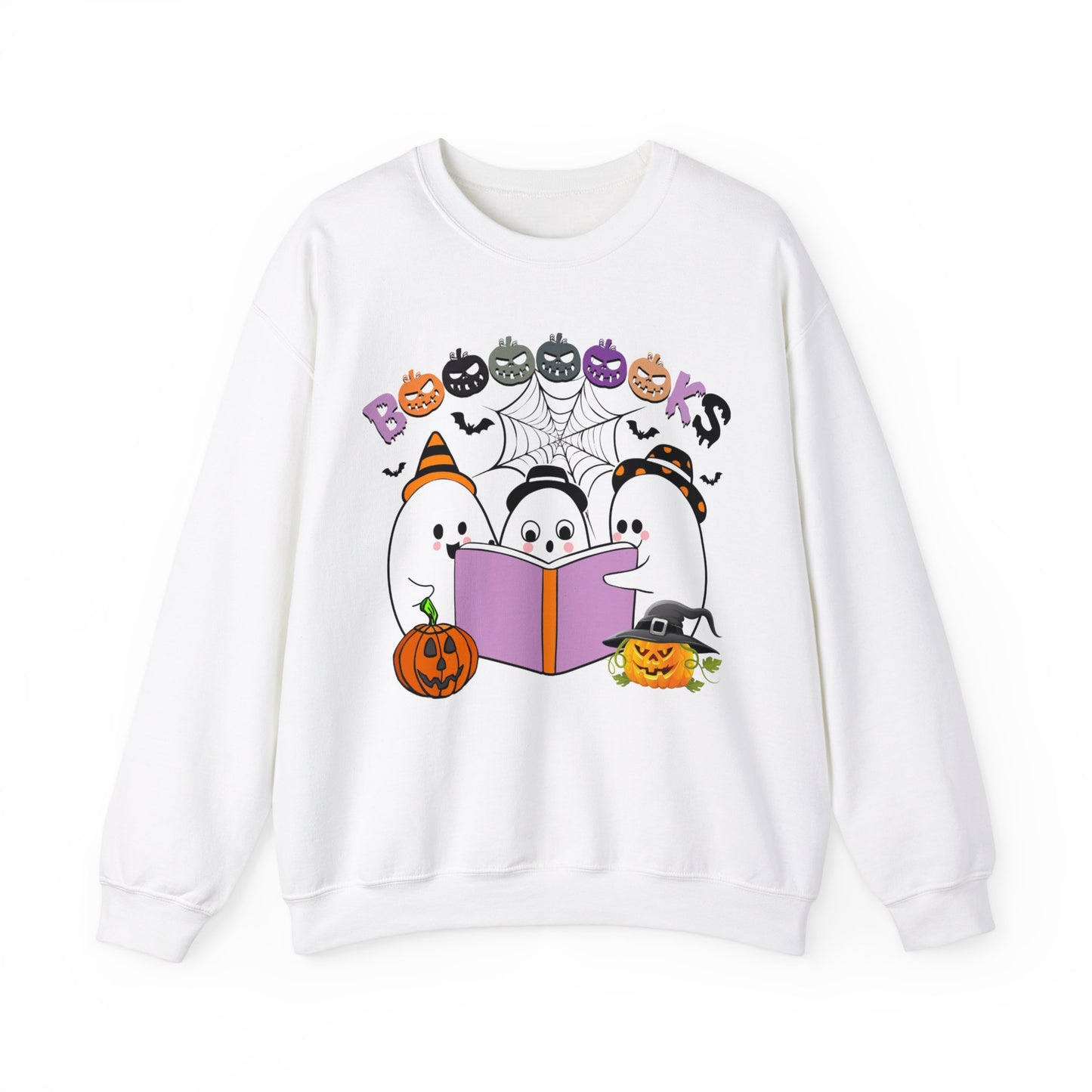 Cute Ghosts Reading Books Sweatshirt