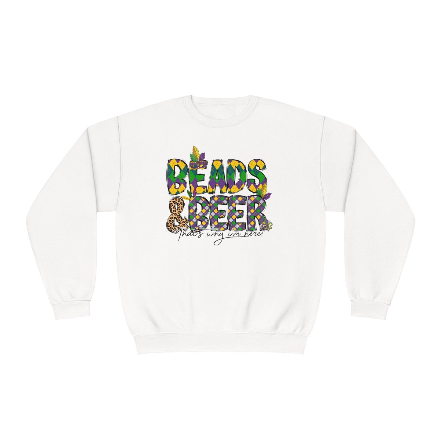 Mardi Gras Beads Sweatshirt