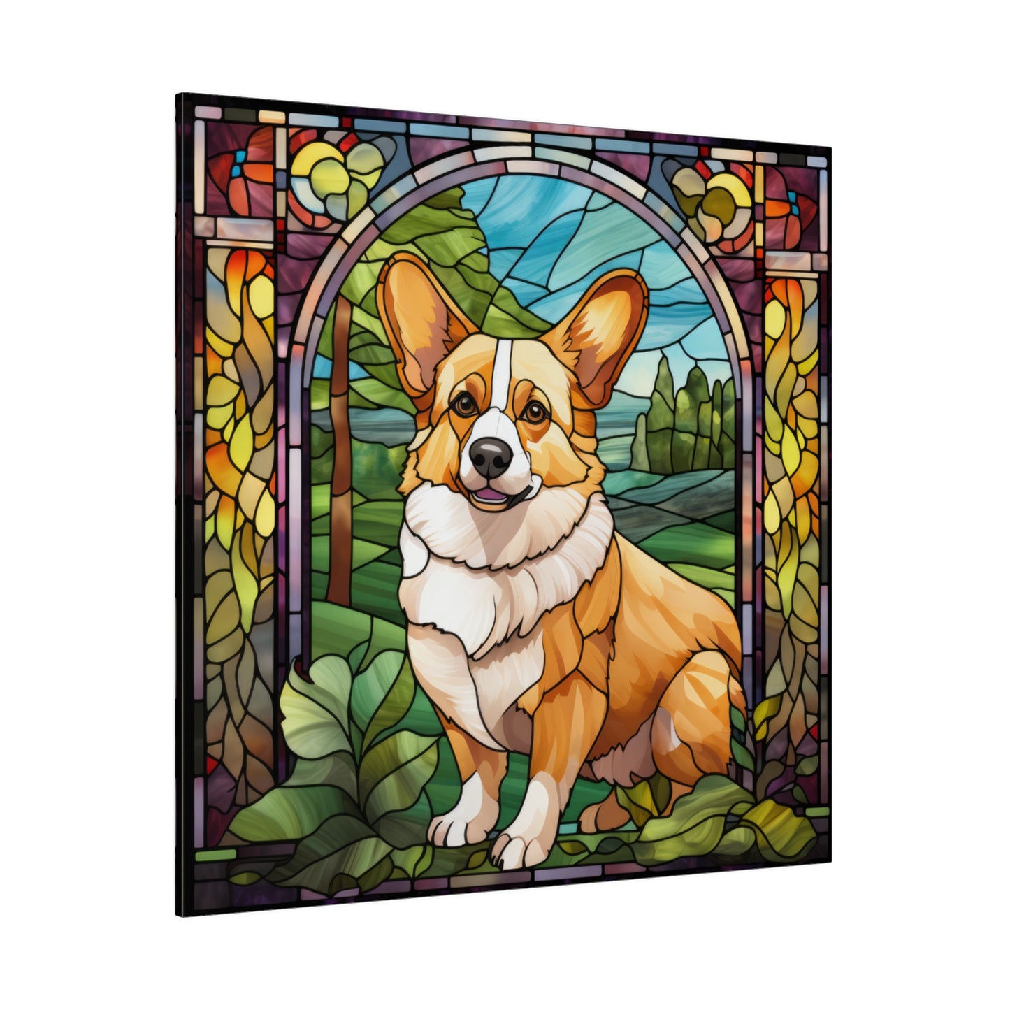 Corgi Wall Art Matte Canvas