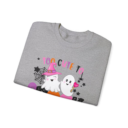 Too Cute to Spook Halloween Sweatshirt