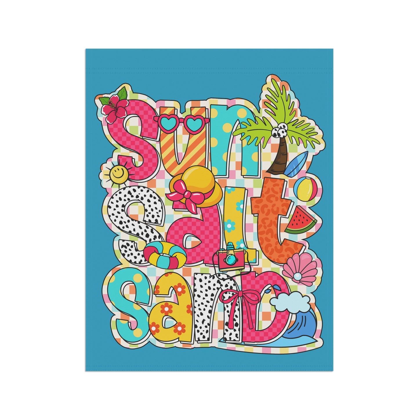 Sun, Salt, Sand Summer Garden Banner Flag