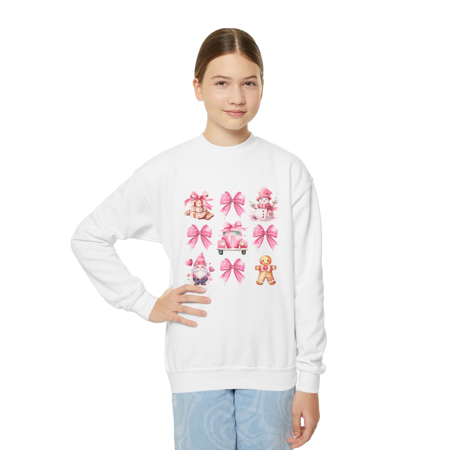 Coquette Holiday Youth Crewneck Sweatshirt