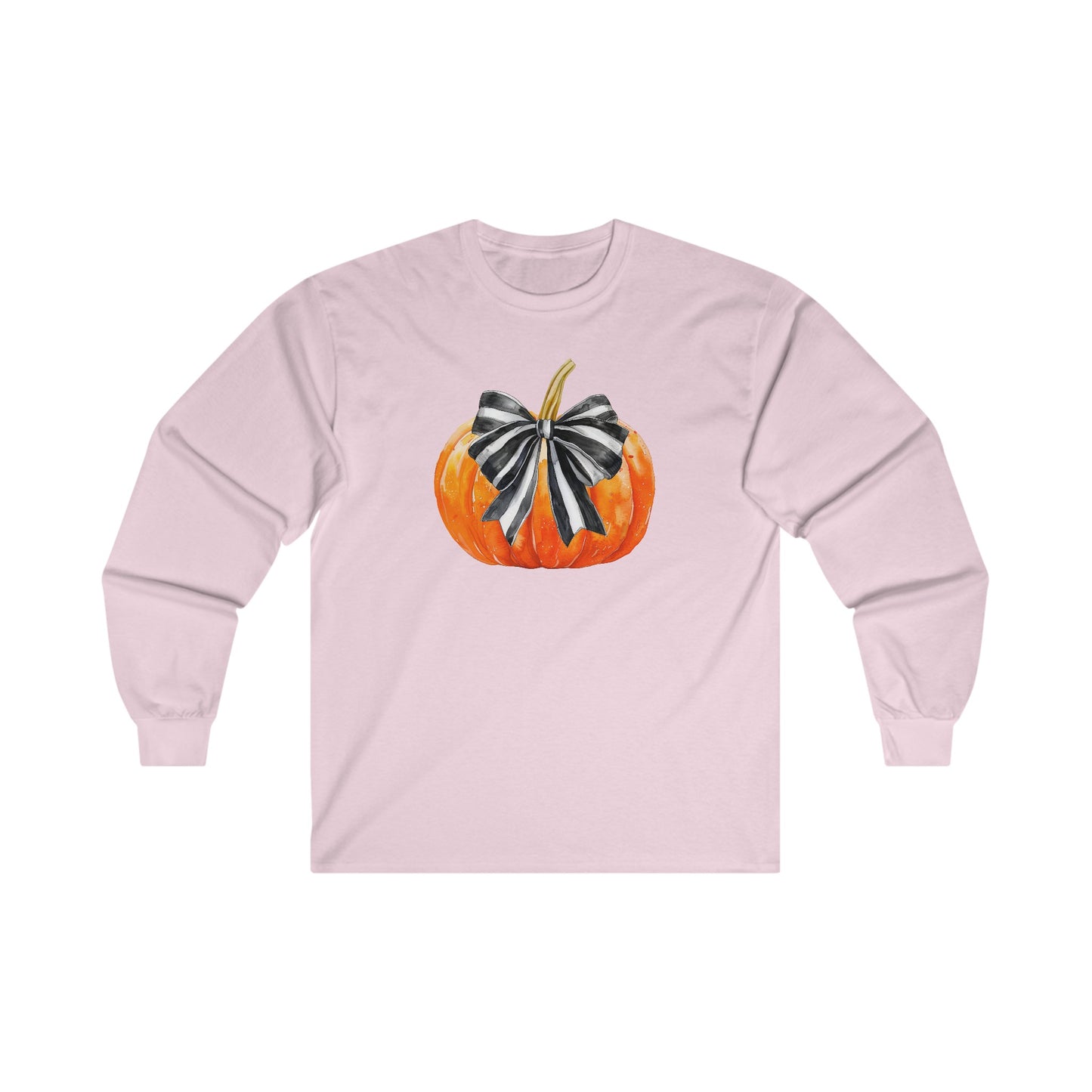 Fall Pumpkin Coquette Halloween Long Sleeve Tee