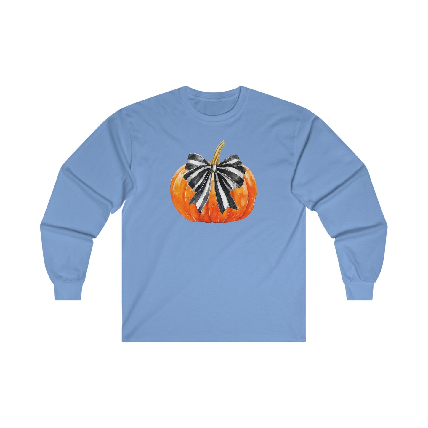 Fall Pumpkin Coquette Halloween Long Sleeve Tee