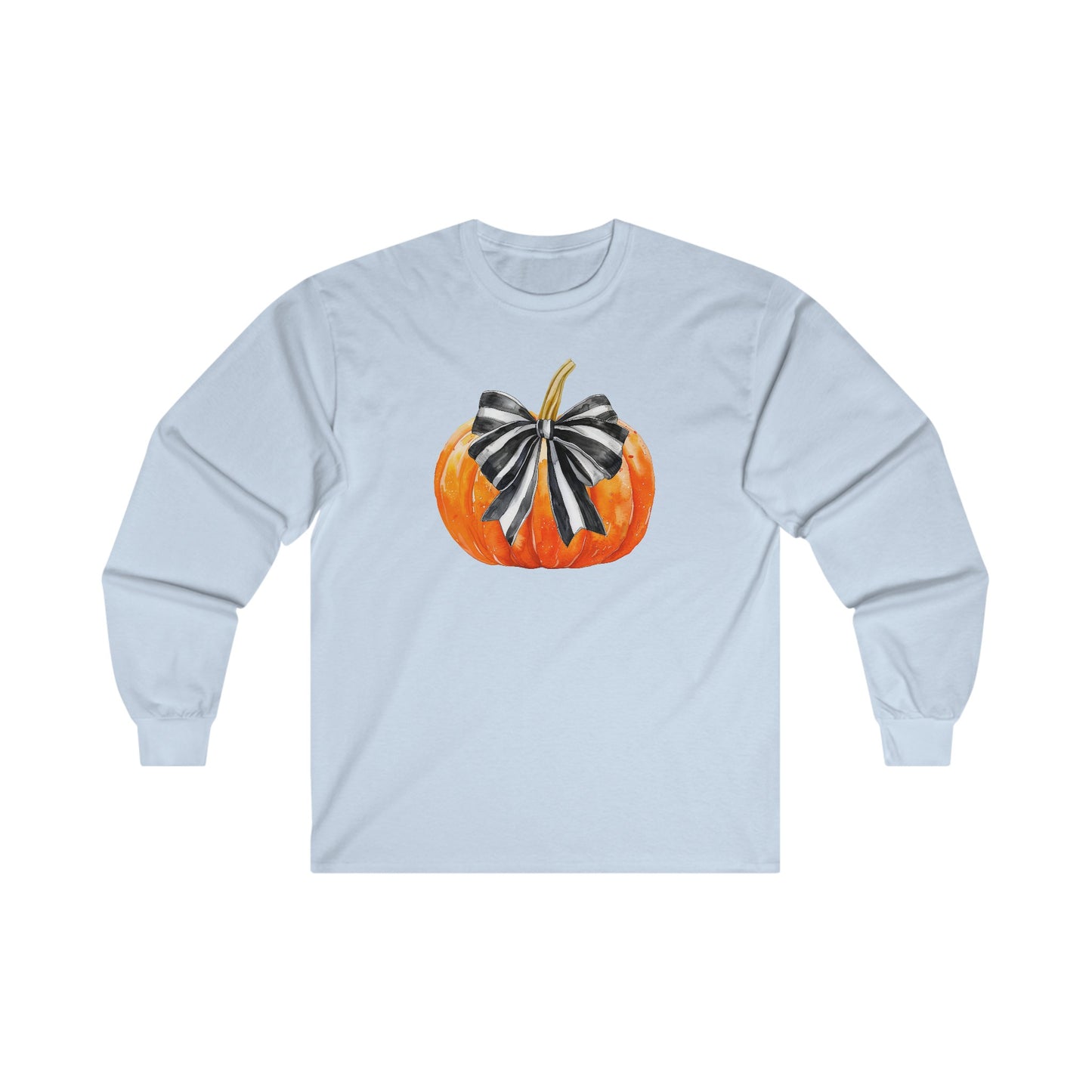 Fall Pumpkin Coquette Halloween Long Sleeve Tee