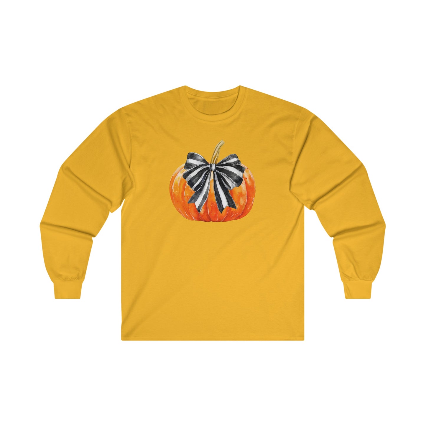 Fall Pumpkin Coquette Halloween Long Sleeve Tee