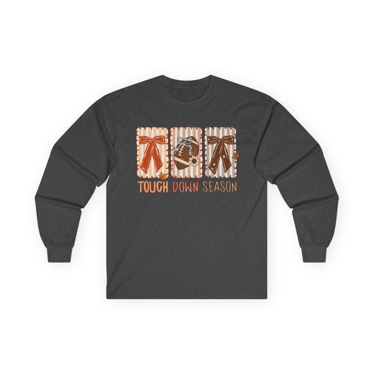Touch Down Season Football Long Sleeve Tee
