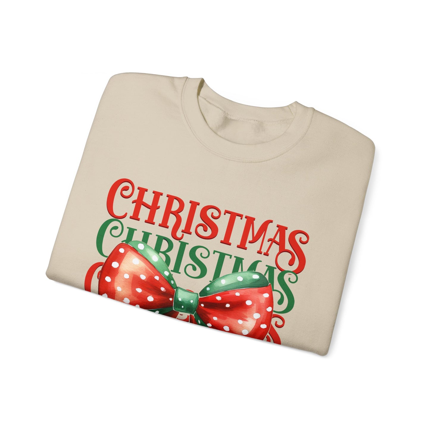 Christmas Coquette Bow Sweatshirt