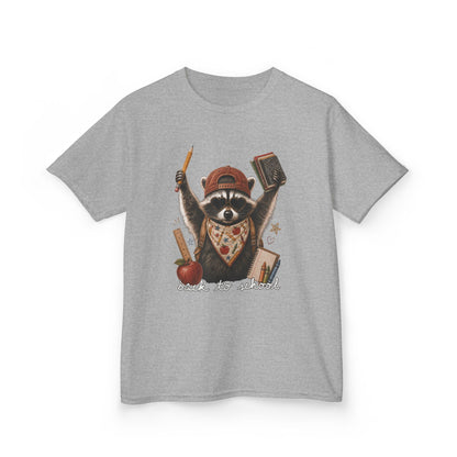 Kids Back to School Raccoon Classroom Tee
