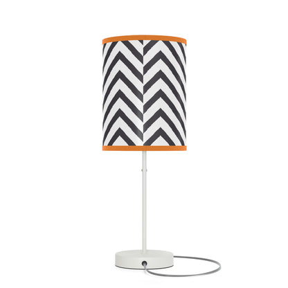 Black and White Striped Lamp