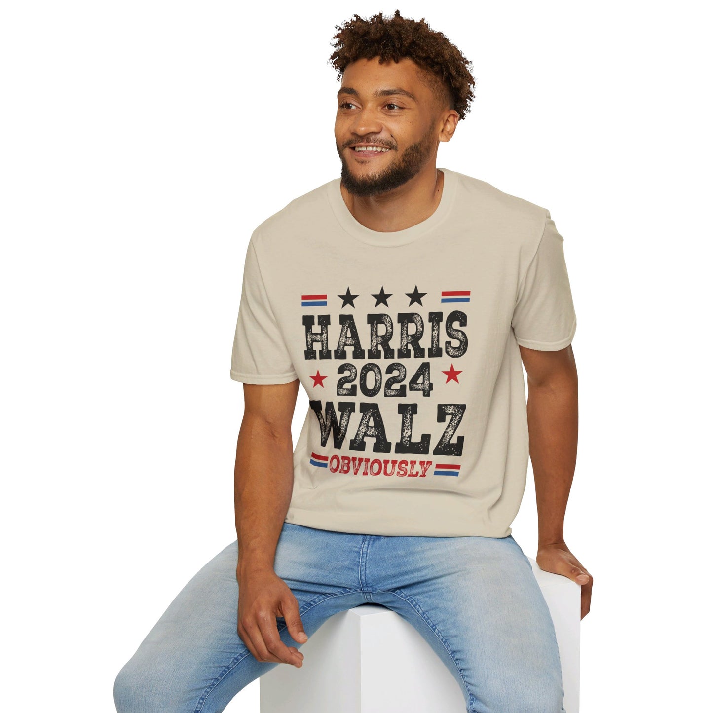 Harris Walz Obviously Unisex Softstyle T-Shirt