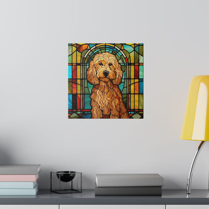 Goldendoodle Wall Art Matte Canvas