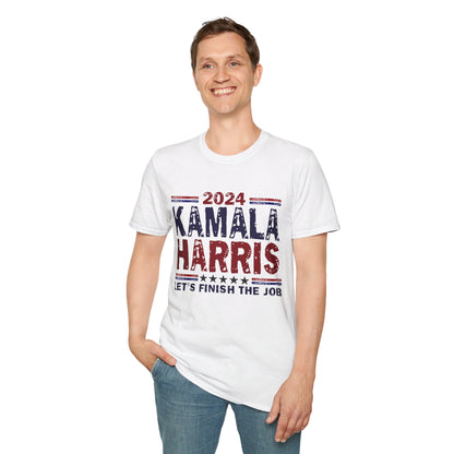 Kamala Harris Let's Finish the Job Softstyle T-Shirt