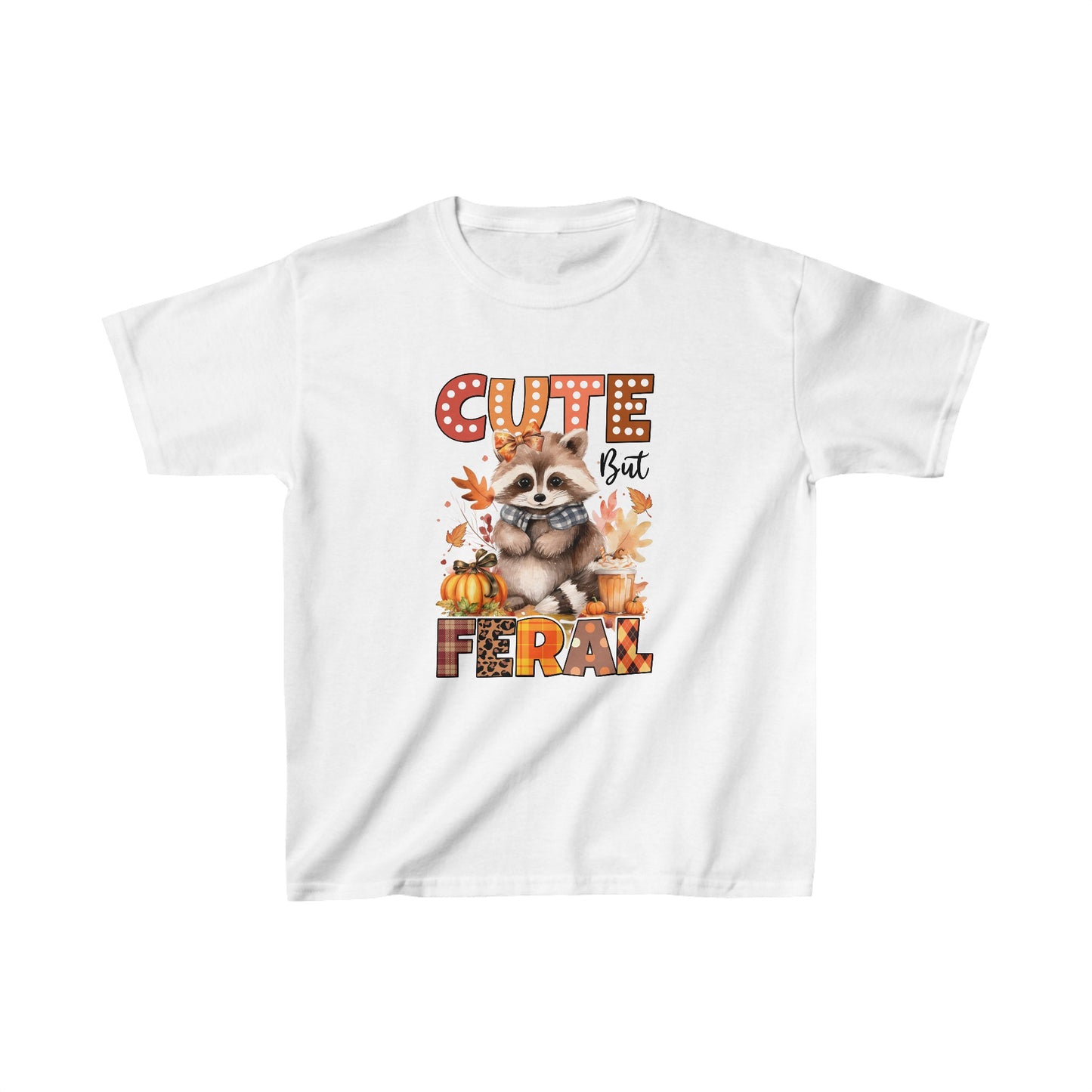 Cute but Feral Fall Kids T-Shirt