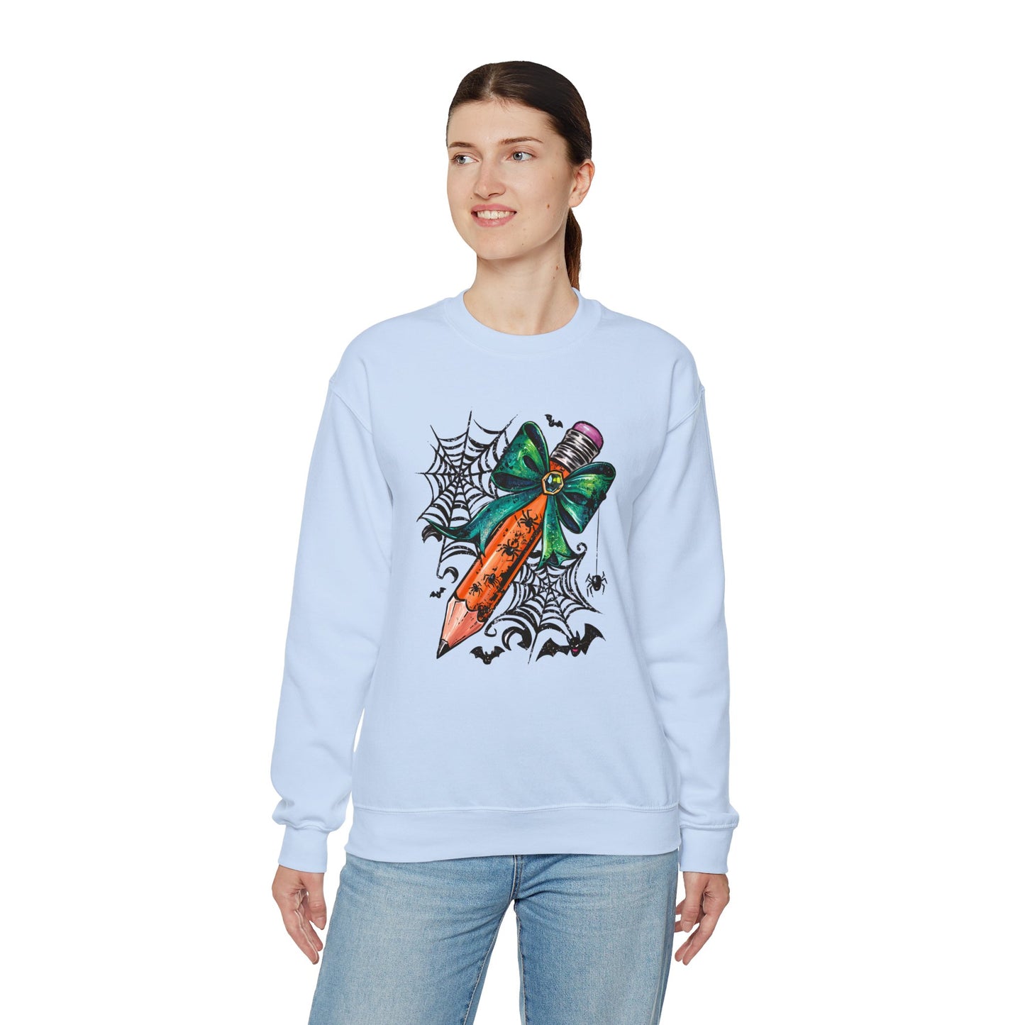 Halloween Pencil and Bow Sweatshirt