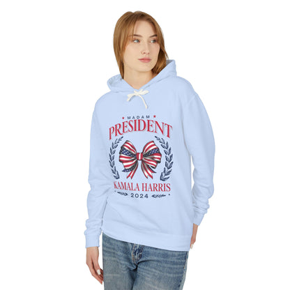 Coquette Kamala Harris for President Lightweight Hoodie